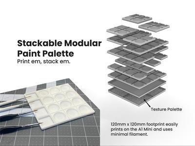 Stackable Modular Painting Palette