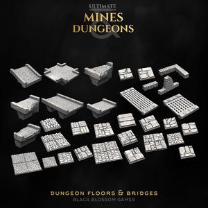 Dungeon Floor Tiles & Bridges :: Black Blossom Games
