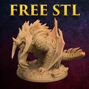 FREE Siege Wyvern STL| PRESUPPORTED | Dragon Trappers Lodge