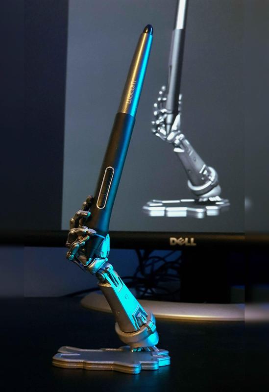 Wacom Pen Holder, Sci-Fi Mechanical Arm