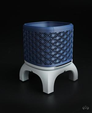 Kumiko Bonsai Planter with Legs (Superellipse)