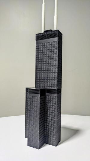 Searz Tower - 1:375 Scale Model Skyscraper [JUST THE TIP]