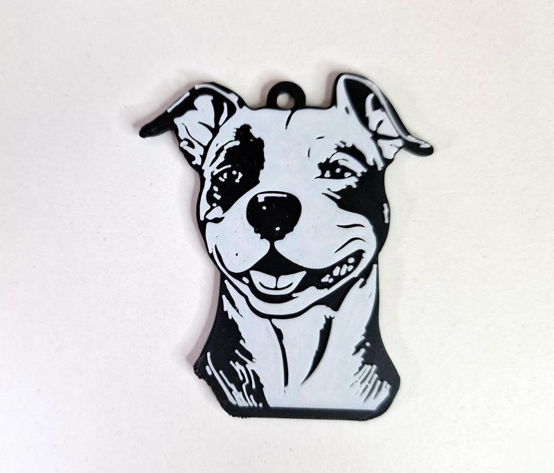 American Stafford keychain
