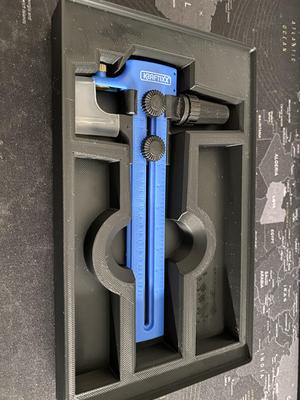Gridfinity Stackable 5x3 Holder for Kraftixx circle cutter