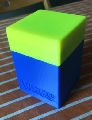 Virus game card box