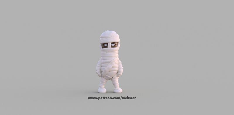 Mini Mummy - single and multimaterial version
