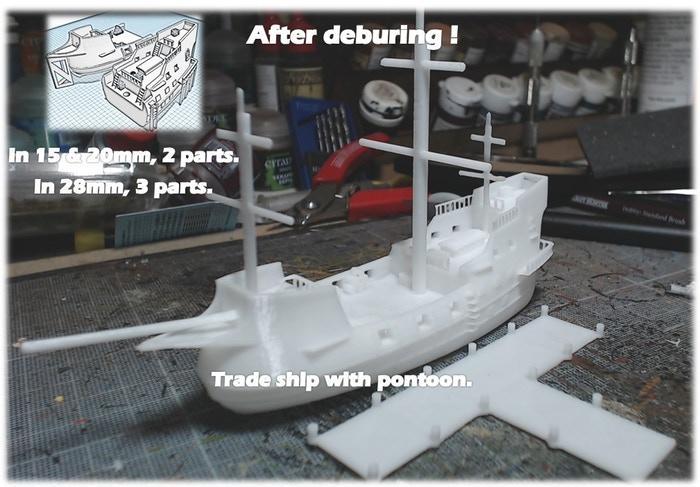 Merchant ship - 6 to 28mm sliced files !