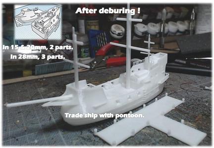 Merchant ship - 6 to 28mm sliced files !