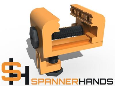 Desk / Table Mount Hobby Vice Fully 3D Printable