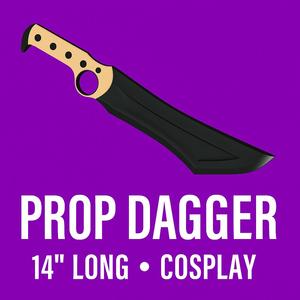 14" Prop Dagger – Cosplay Blade with Finger Ring