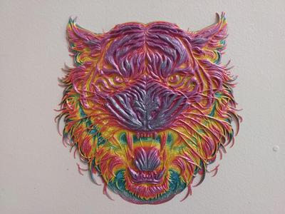 Tiger 3D Wall Art