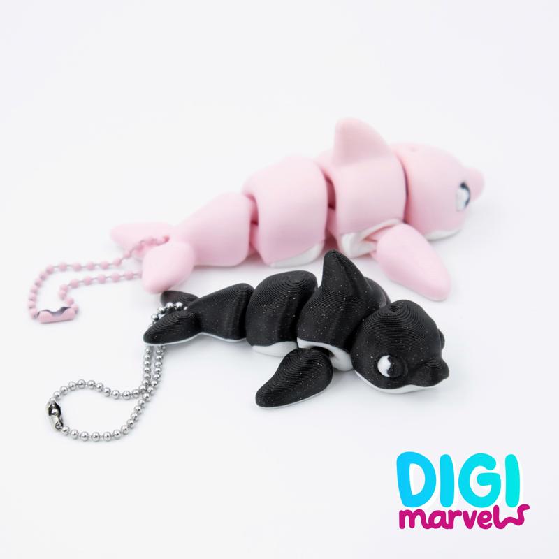 Dolphin Flexi + Keychain