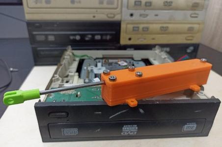 Linear actuator with stepper motor from cd/dvd optical drive