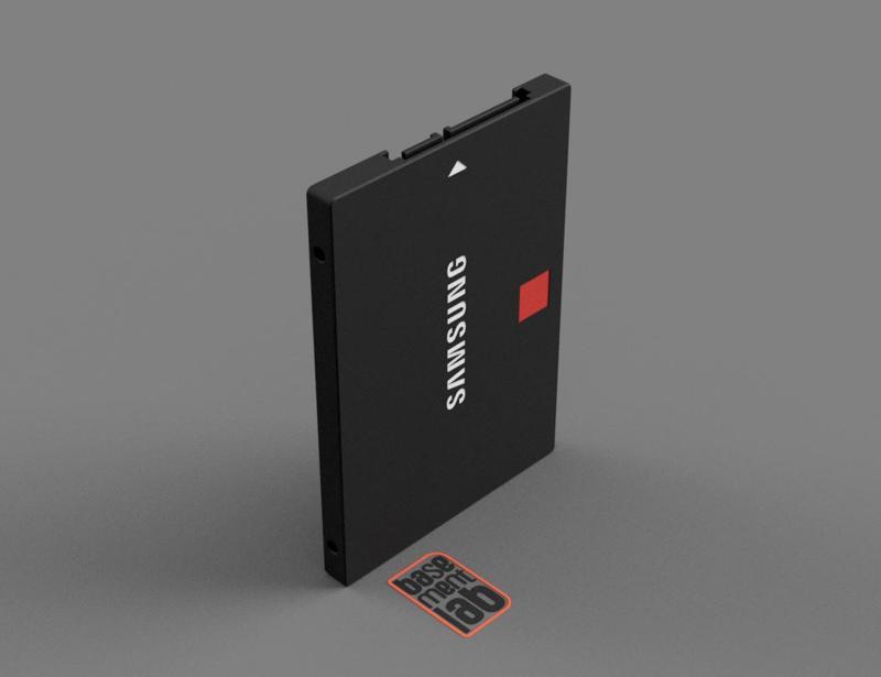 SSD / HDD 2.5" Reference Model - Modello 3d SSD / HDD