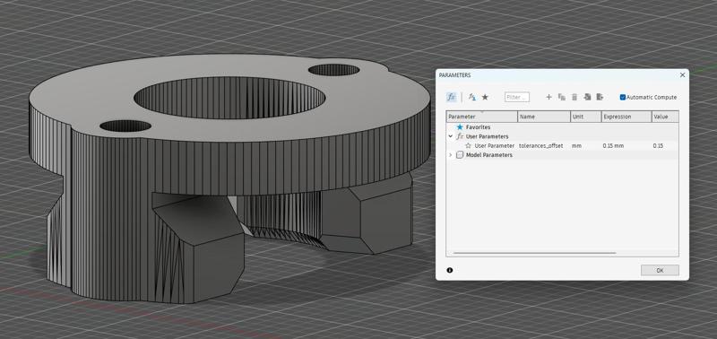 Ender 3 Pro\S1 Oldham Coupler (different tolerance offset)