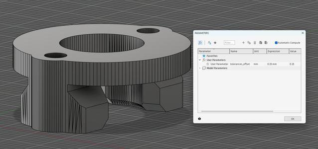 Ender 3 Pro\S1 Oldham Coupler (different tolerance offset)