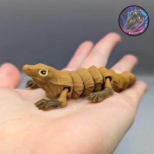 Baby Flexi Komodo Dragon Keychain