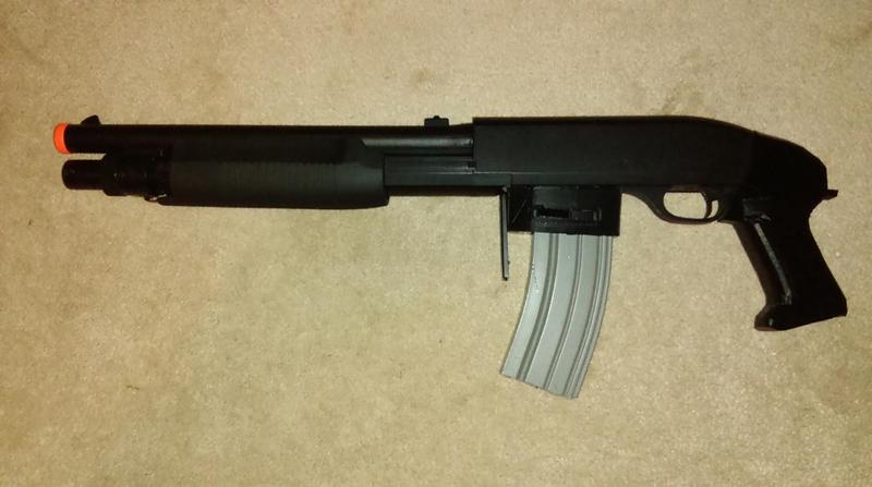 M4 Magazine Adapter For M56 Airsoft Shotgun