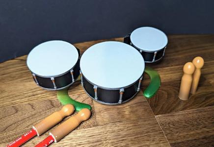 Pencil Drum Kit Desk Toy 