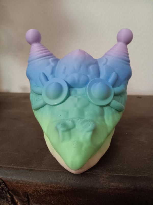 Steam punk dragon head