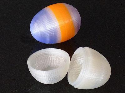 Large Easter Egg - Seamleassly screws the two sides together