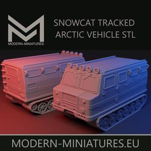 Snowcat Arctic tracked troop transport