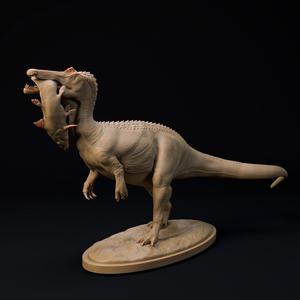 Suchomimus with fish 1-35 scale pre-supported dinosaur