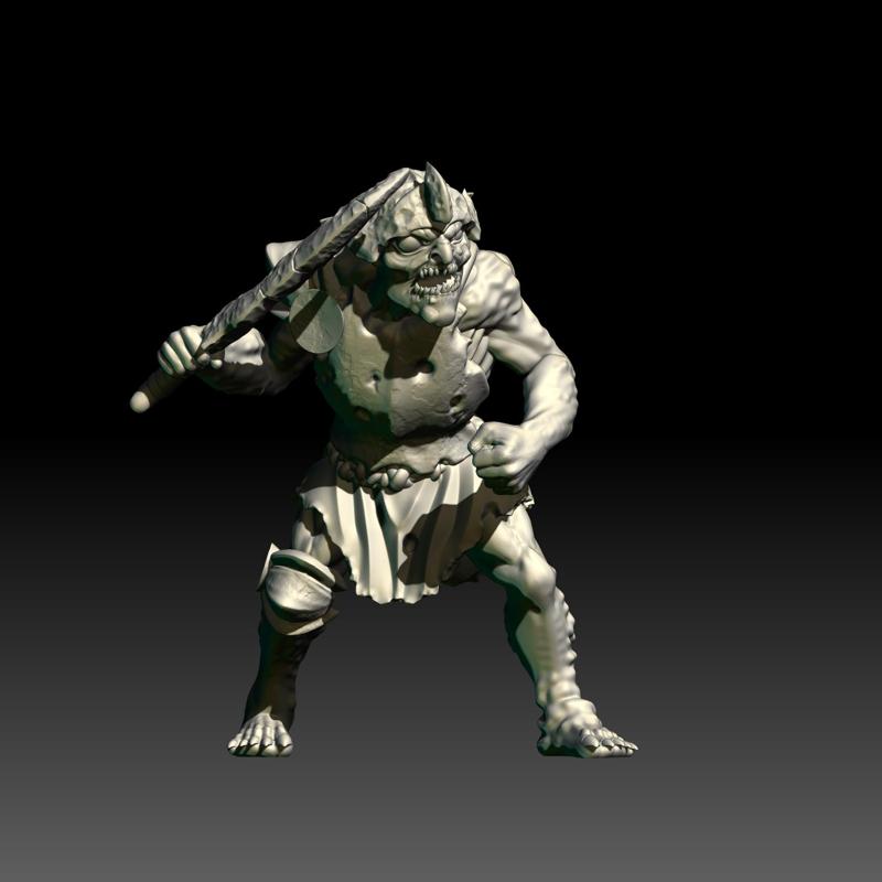 KZKMINIS - 2025 May free Mini - Troglodytes warrior