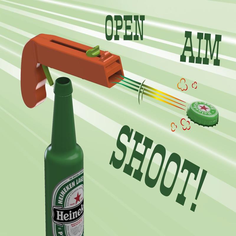 Bottle Opener and Cap GUN! 
