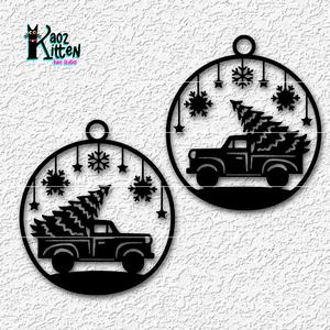 little red christmas xmas truck earrings xmas jewelry
