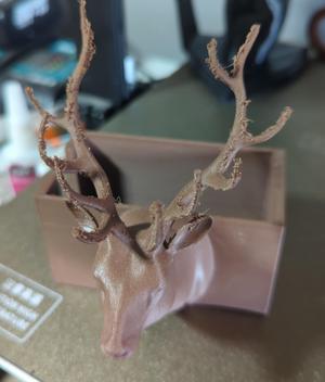 Deer trophy business car holder