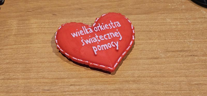 WOŚP WOSP Wieka Orkiestra Świątecznej Pomocy sewed heart