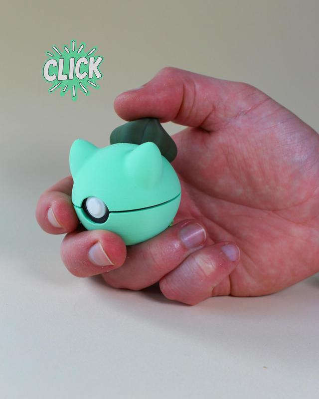 Bulbasaur Ball Fidget Clicker Kaychain