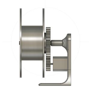 Turntable from spool with stepper motor + spool rewinder