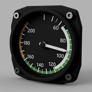 Airspeed Indicator for Flight Simulation