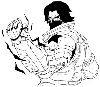 The Winter Soldier stencil 2
