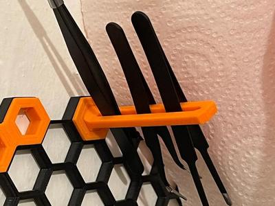 HSW Tweezer Holder - Straight & Angled Version for Honeycomb Storage Wall