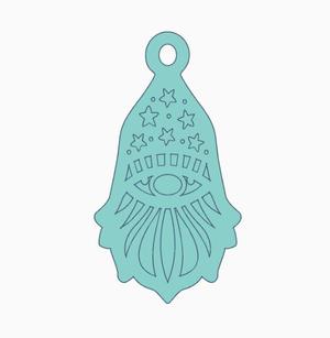 Multicolor Gnome Earring 6.stl