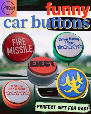 Funny Car Buttons-- Great gift for Dad!!