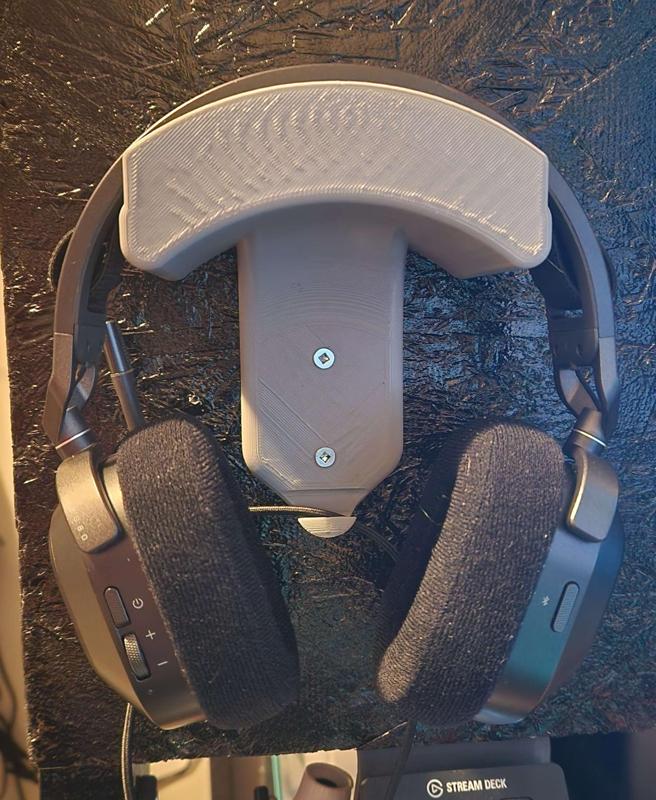 Wall-Mounted Cradle Headset Holder – Support-Free