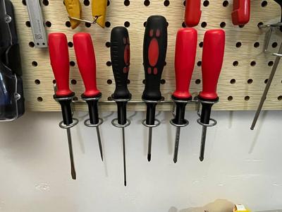 Pegboard Screwdriver Inserts for 20mm holders