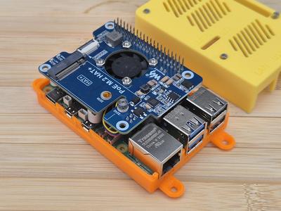 Raspberry Pi 5  - Waveshare PoE M.2 HAT+ Housing by Nerdiy.de