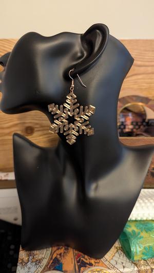 Snow Flake Earrings Day 2