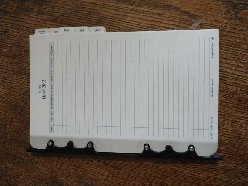 Franklin-Covey Compact Mini-Book Spine