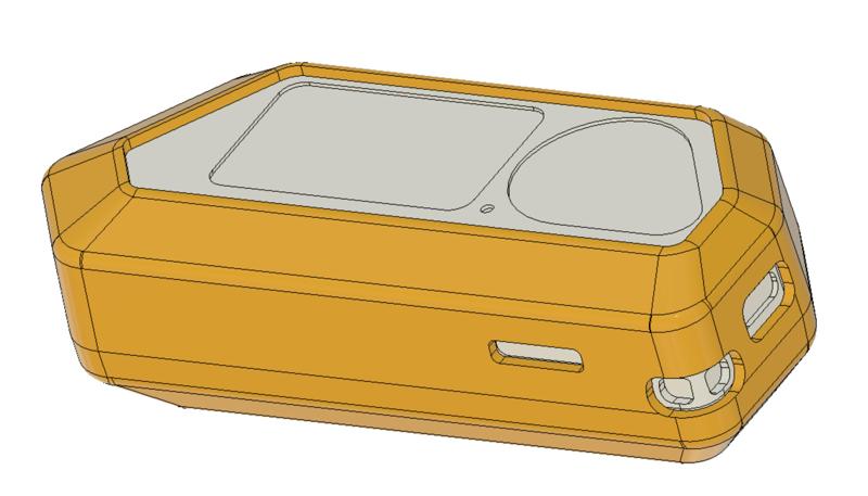 Flipper Zero and Silicone Case Simplified CAD Reference Model