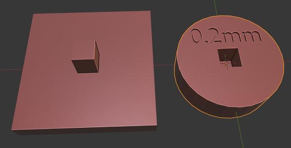 Cut and Key: Tolerance and Wobble test set