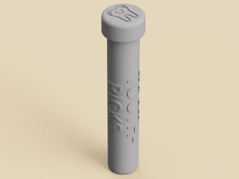 Travel Container for Tooth Picks