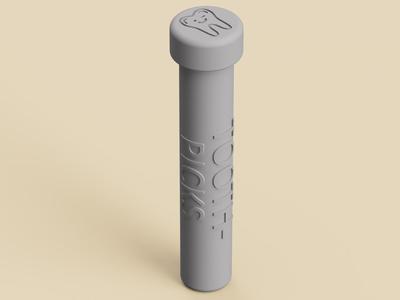 Travel Container for Tooth Picks