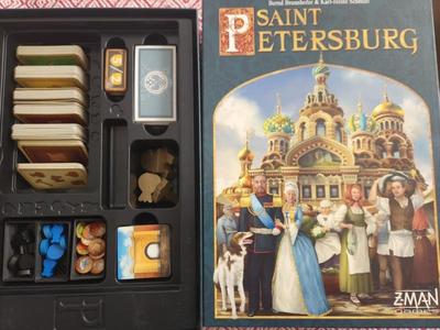 Saint Petersburg Board Game Box insert 