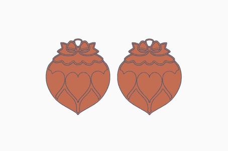 Christmas Ornament Earring 10.stl